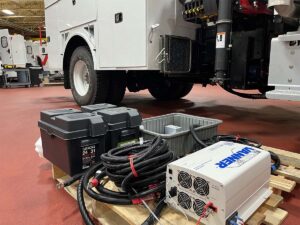 fleet vehicle upfitting with a vanner inverter